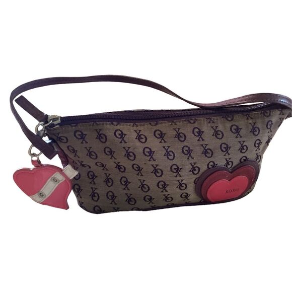 Vintage Xoxo Heart Purse Preppy Retro Y2K Bag Flawed Charm - Picture 1 of 10